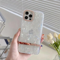 Carcasa de Lujo Estampado Concha para iPhone 11-14