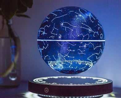 Lámpara de Luna Flotante y Giratoria con Diseño de Constelaciones