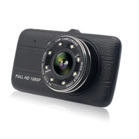 Cámara para Auto DVR Full HD 1080P, Doble Lente 4 Pulgadas