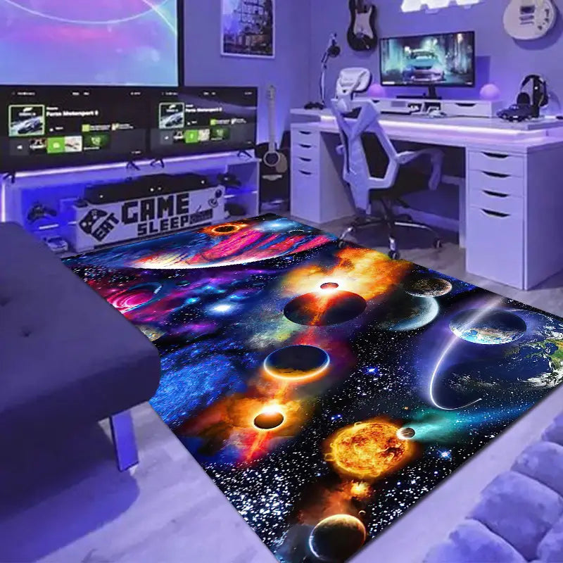 Alfombra 3D Temática de Videojuegos para Dormitorio Juvenil