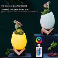 Luz Nocturna 3D con Diseño de Dinosaurio, Control Táctil USB