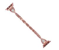 Correa Tipo X de Acero Inoxidable con Diamantes, Compatible con Apple Watch
