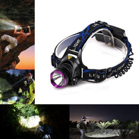 Linterna Frontal LED Vande T6, Ajustable
