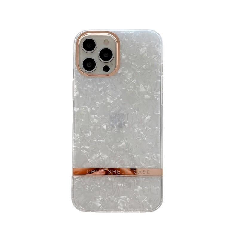 Carcasa de Lujo Estampado Concha para iPhone 11-14