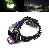 Linterna Frontal LED Vande T6, Ajustable