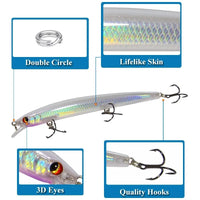 Señuelo Minnow Flotante 135mm - Efecto Pez Volador