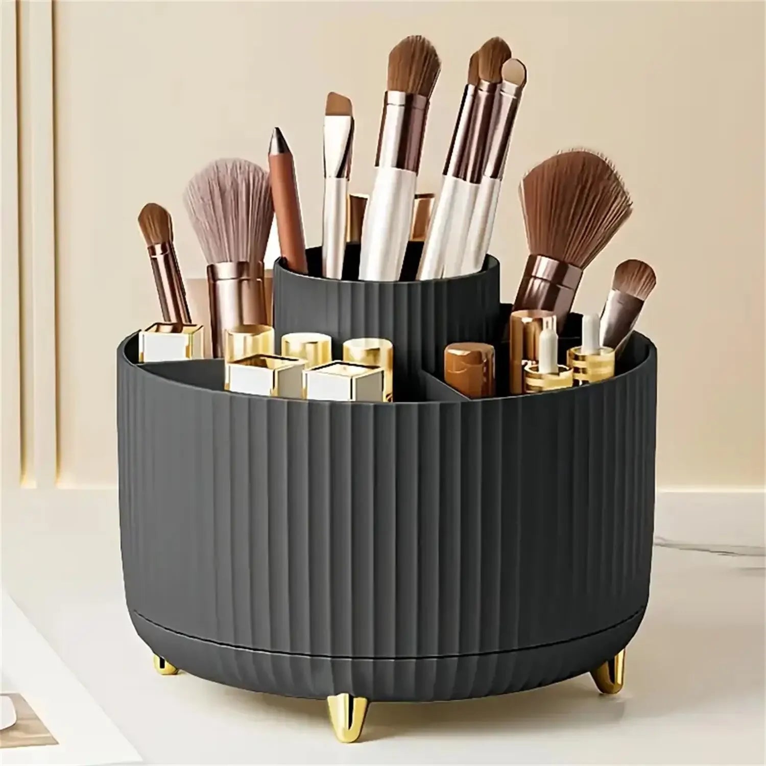 Organizador de Maquillaje Giratorio 360° - 5 Compartimentos