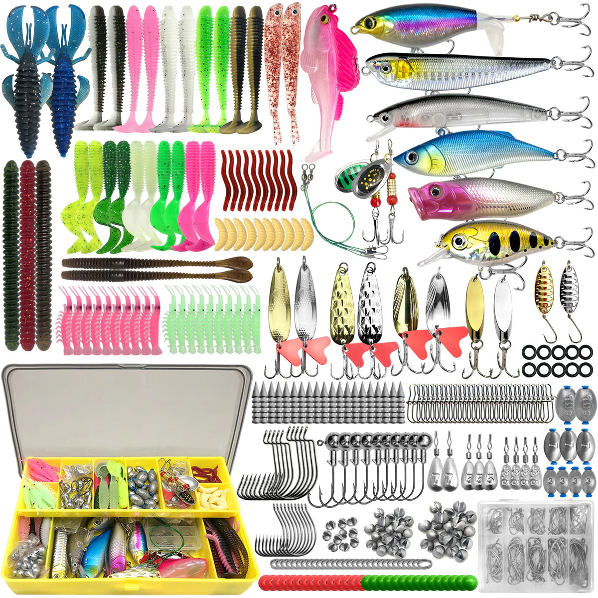 Kit de Señuelos de Pesca Multiuso, Varias Piezas