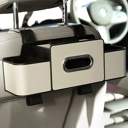 Organizador de Asiento de Auto con Caja y Portapañuelos
