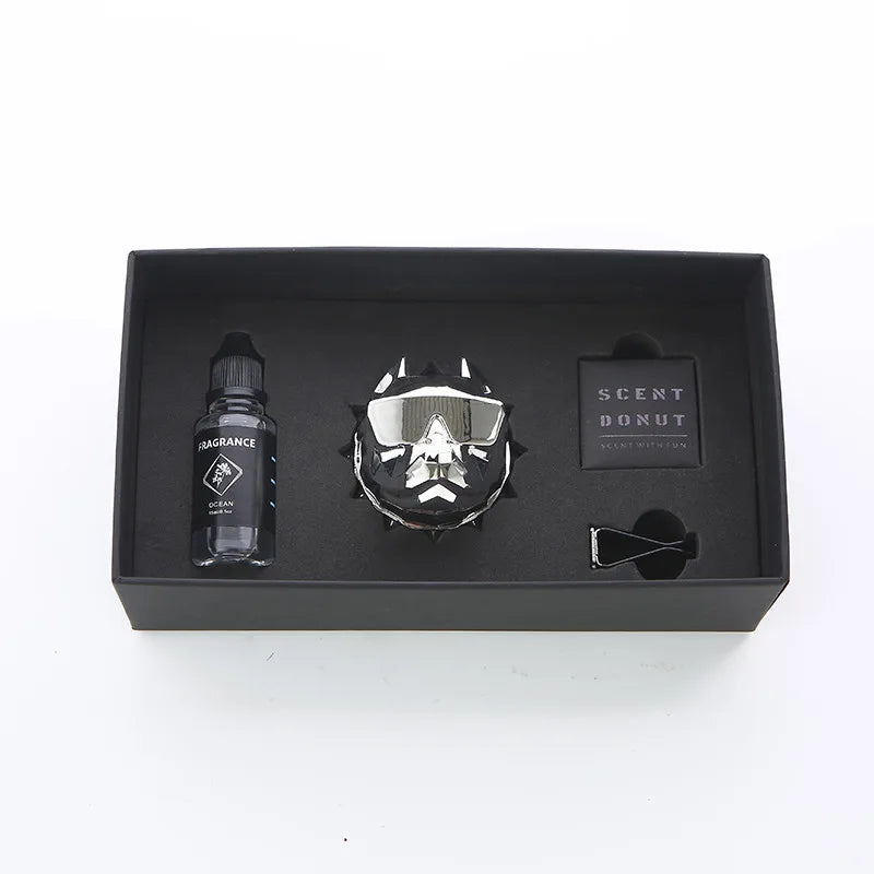 Ambientador de Auto de Perfume Sólido - Larga Duración, Diseño Bulldog