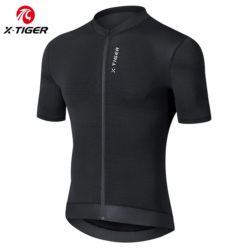 Jersey de Ciclismo X-TIGER, Transpirable, Manga Corta
