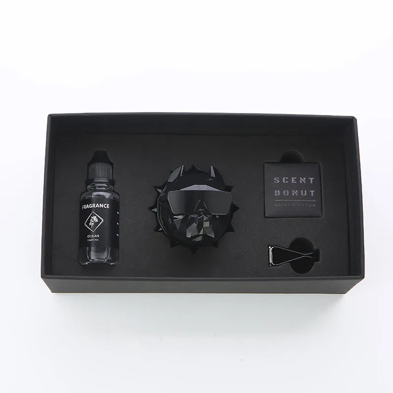 Ambientador de Auto de Perfume Sólido - Larga Duración, Diseño Bulldog