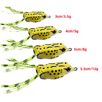 Señuelo de Pesca Rana Flotante - Anzuelo Doble, Efecto Natural