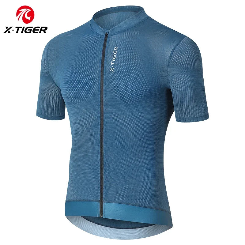 Jersey de Ciclismo X-TIGER, Transpirable, Manga Corta