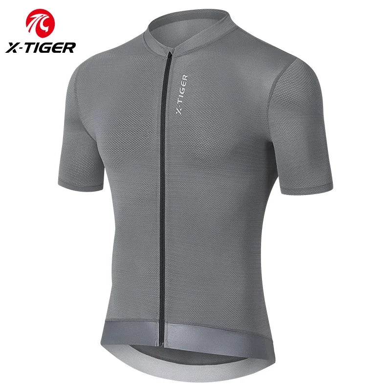 Jersey de Ciclismo X-TIGER, Transpirable, Manga Corta