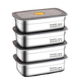 Lunch Box de Acero Inoxidable, Apta para Freezer y Horno