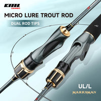 Caña de Pesca para Trucha, Punta Ligera L+UL - Spinning o Baitcasting