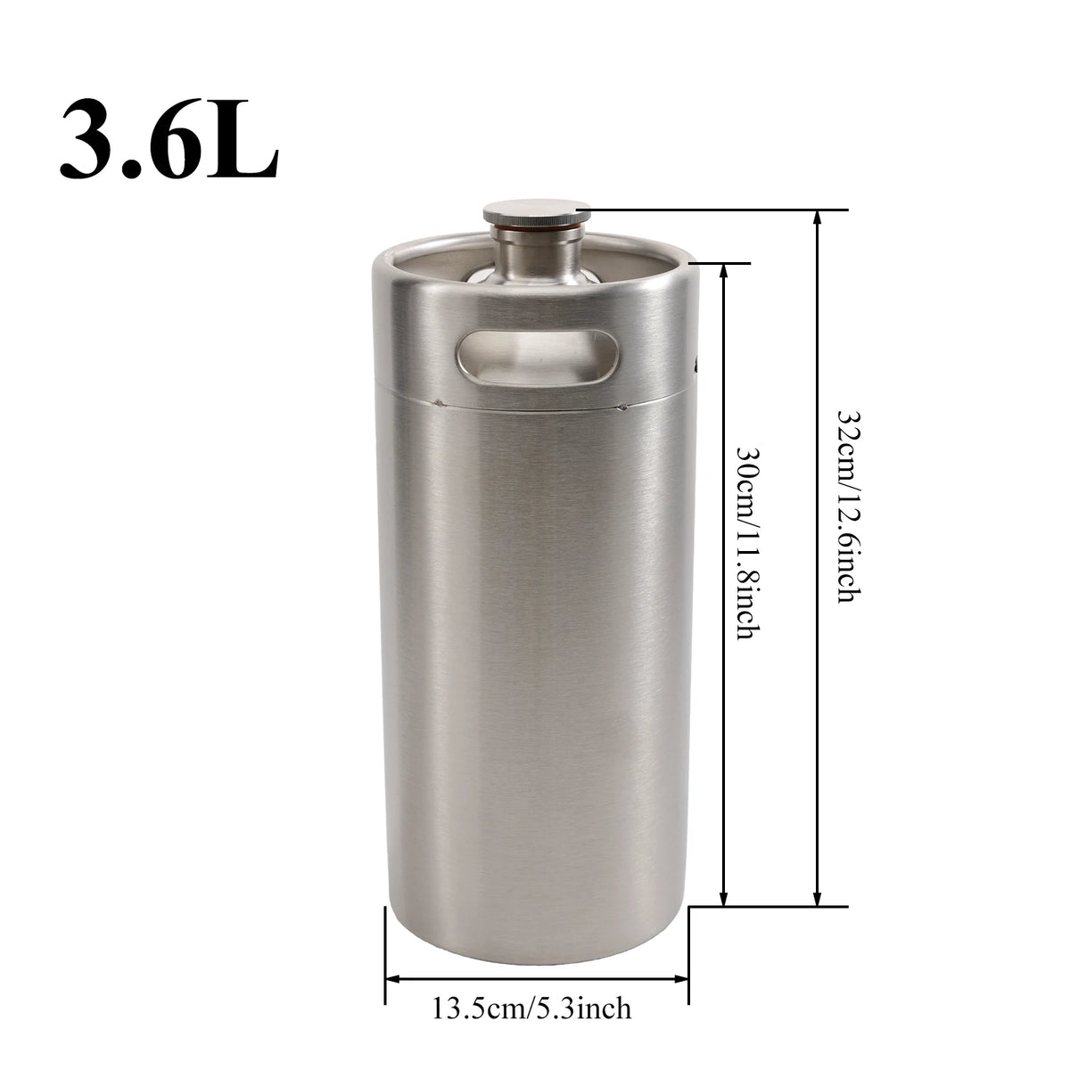 Mini Barril de Acero Inoxidable Recargable para Bebidas