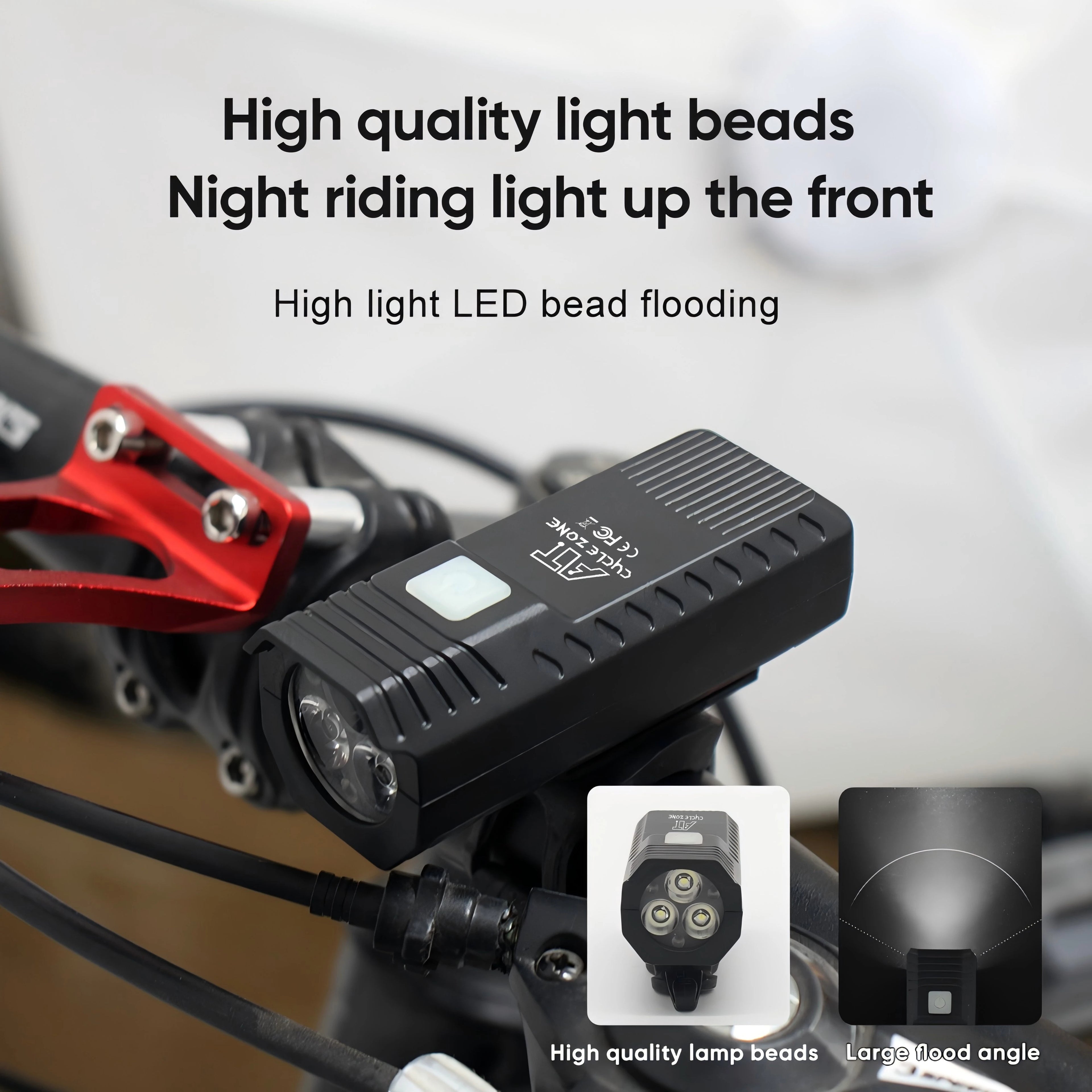Set de Luces Delantera y Trasera para Bicicleta, LED Recargable