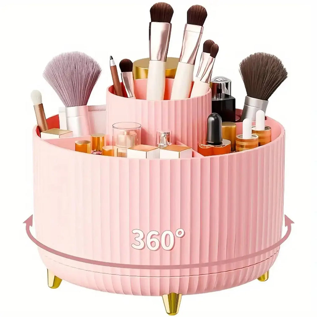 Organizador de Maquillaje Giratorio 360° - 5 Compartimentos