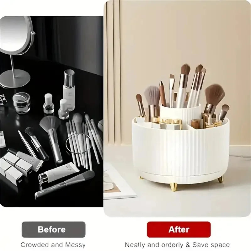 Organizador de Maquillaje Giratorio 360° - 5 Compartimentos