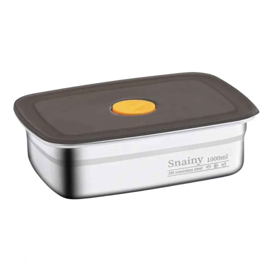 Lunch Box de Acero Inoxidable, Apta para Freezer y Horno