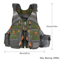 Chaleco Outdoor para Pesca y Kayak, con Espuma Flotante