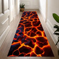 Alfombra Pasillo Efecto 3D Grieta - Diseño Magma