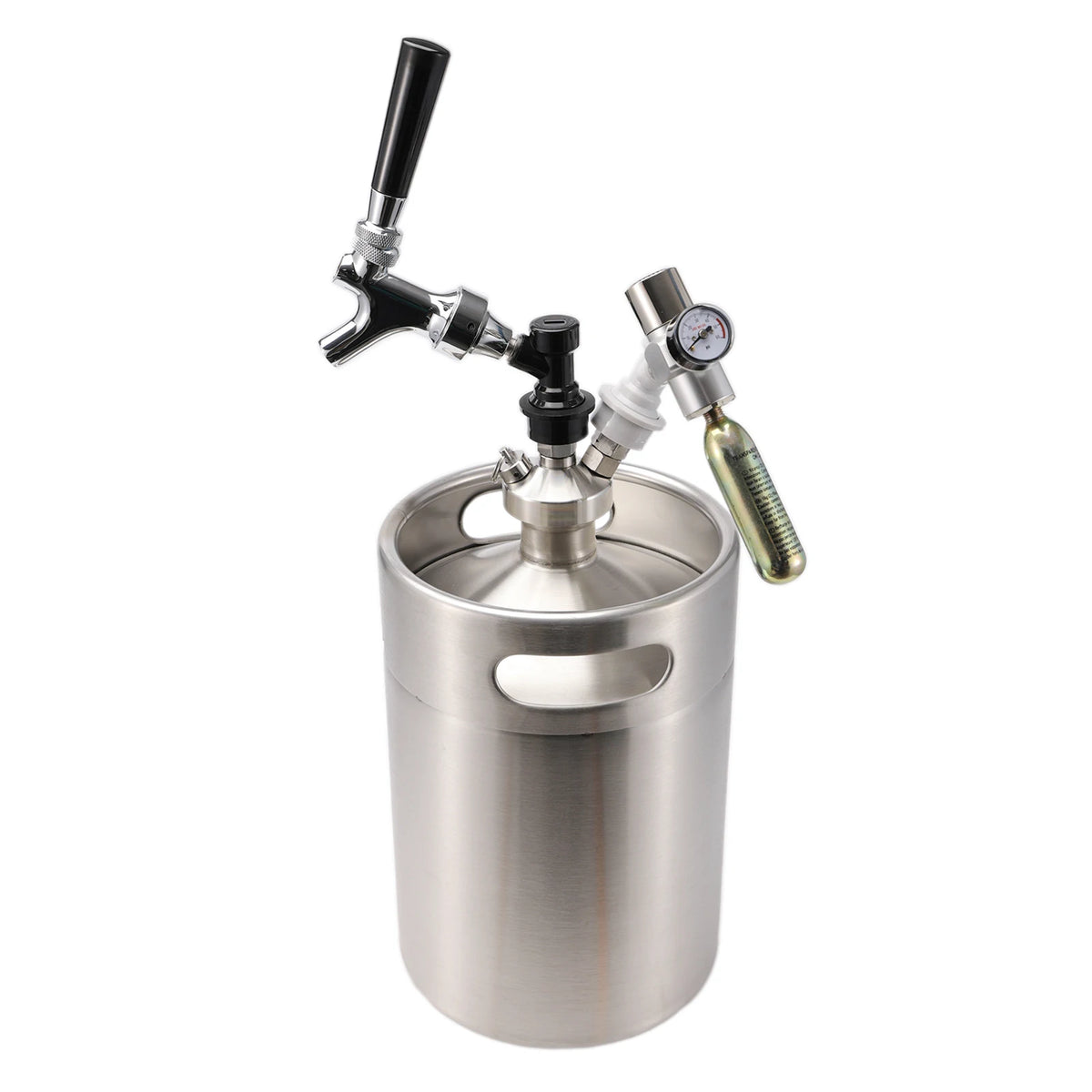 Mini Barril de Acero Inoxidable Recargable para Bebidas