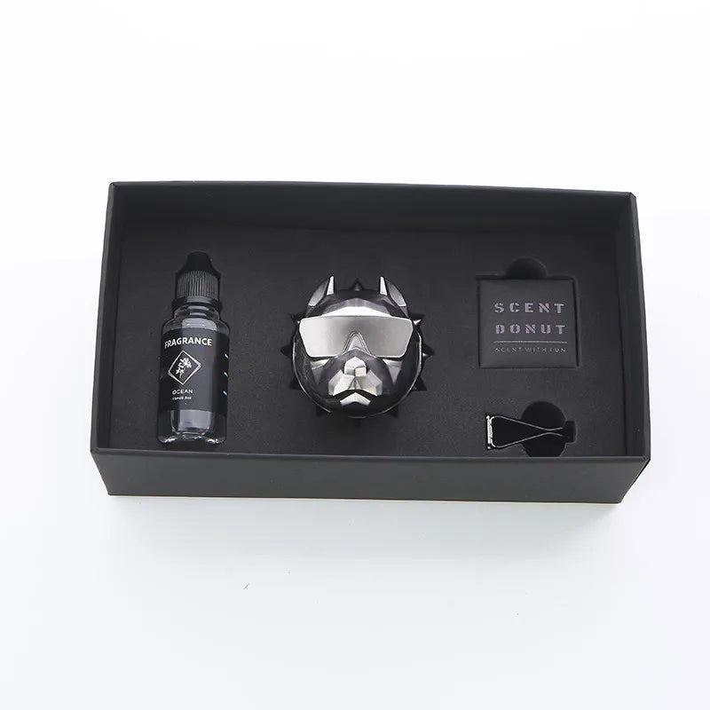 Ambientador de Auto de Perfume Sólido - Larga Duración, Diseño Bulldog