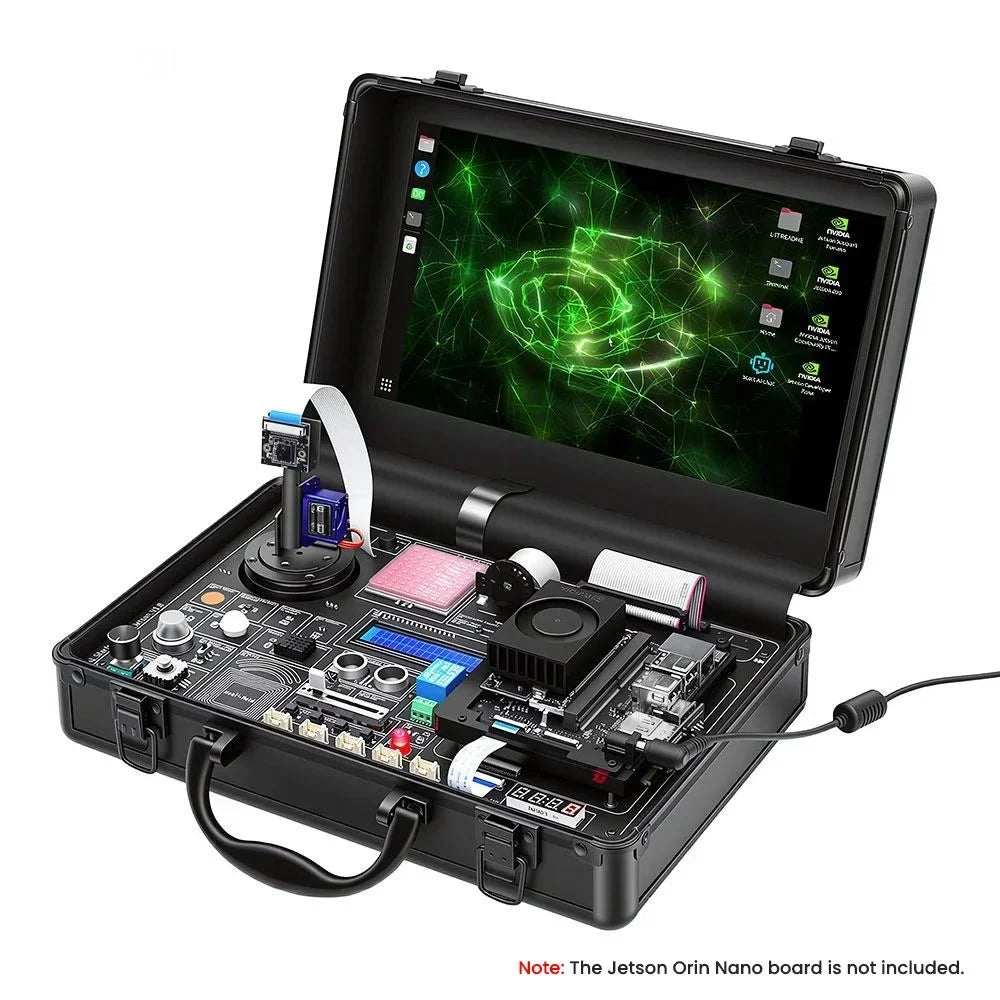 Kit de Iniciación IA con Módulo de Voz, Cámara y Sensores (sin placa Jetson Orin Nano)