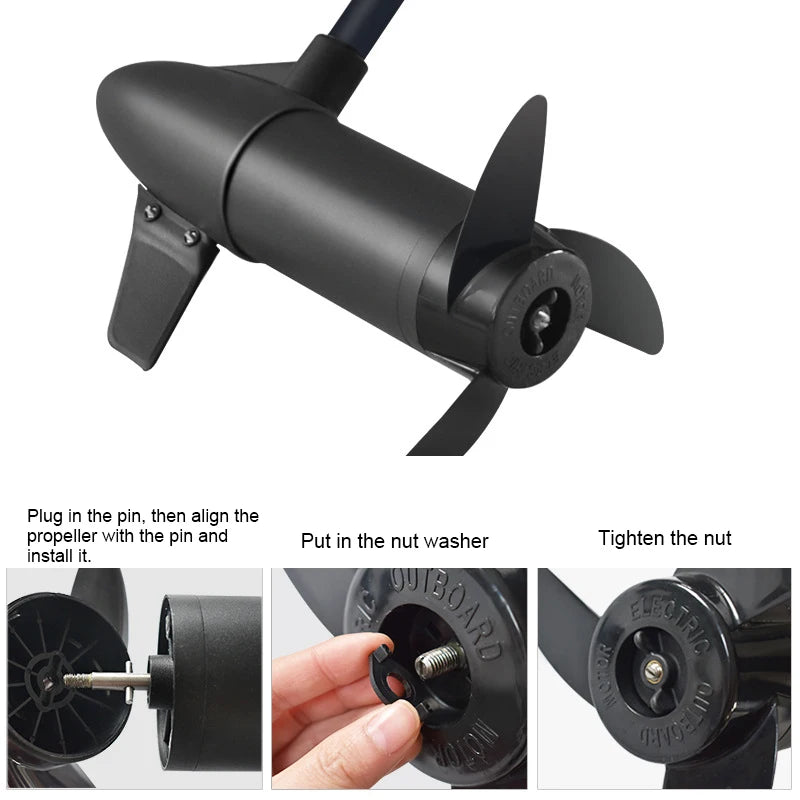 Hélice para Motor Eléctrico de Bote