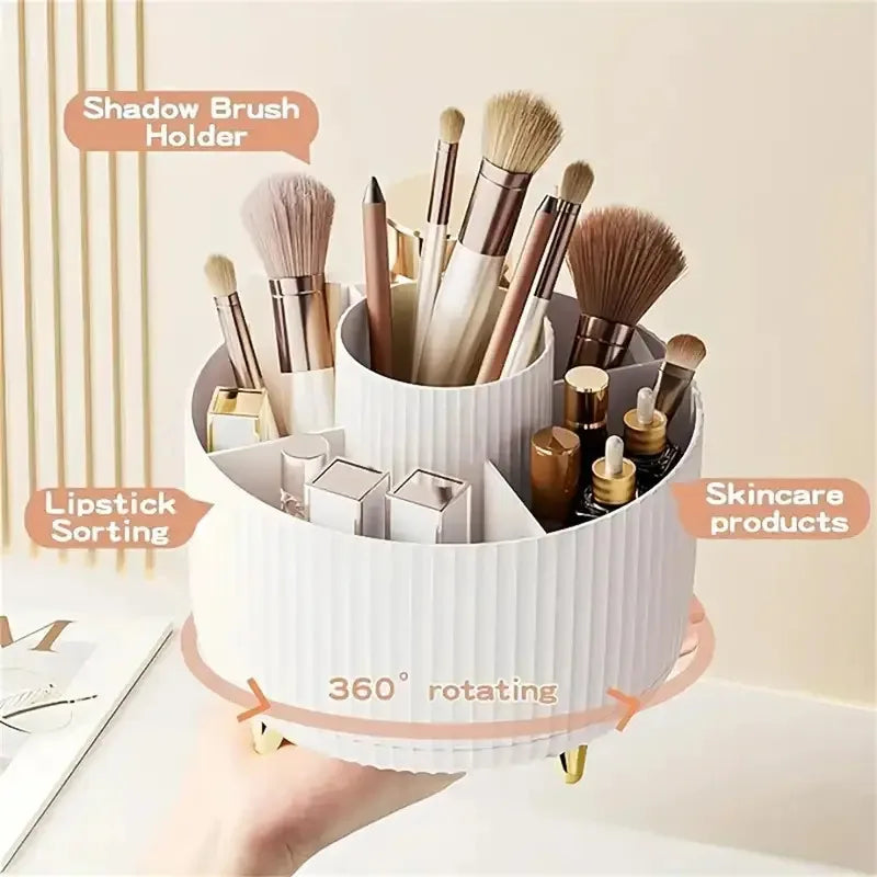 Organizador de Maquillaje Giratorio 360° - 5 Compartimentos