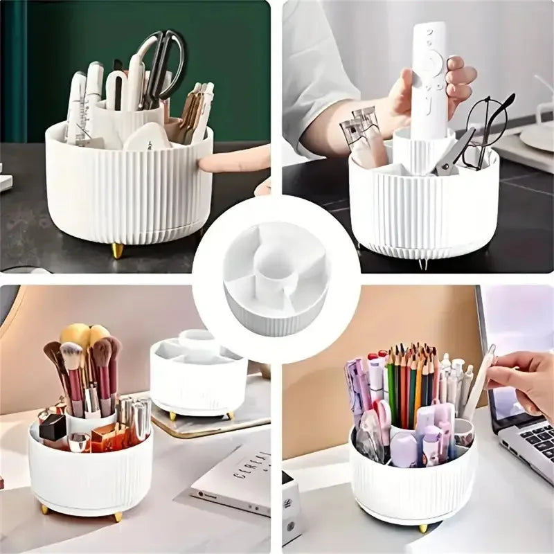 Organizador de Maquillaje Giratorio 360° - 5 Compartimentos