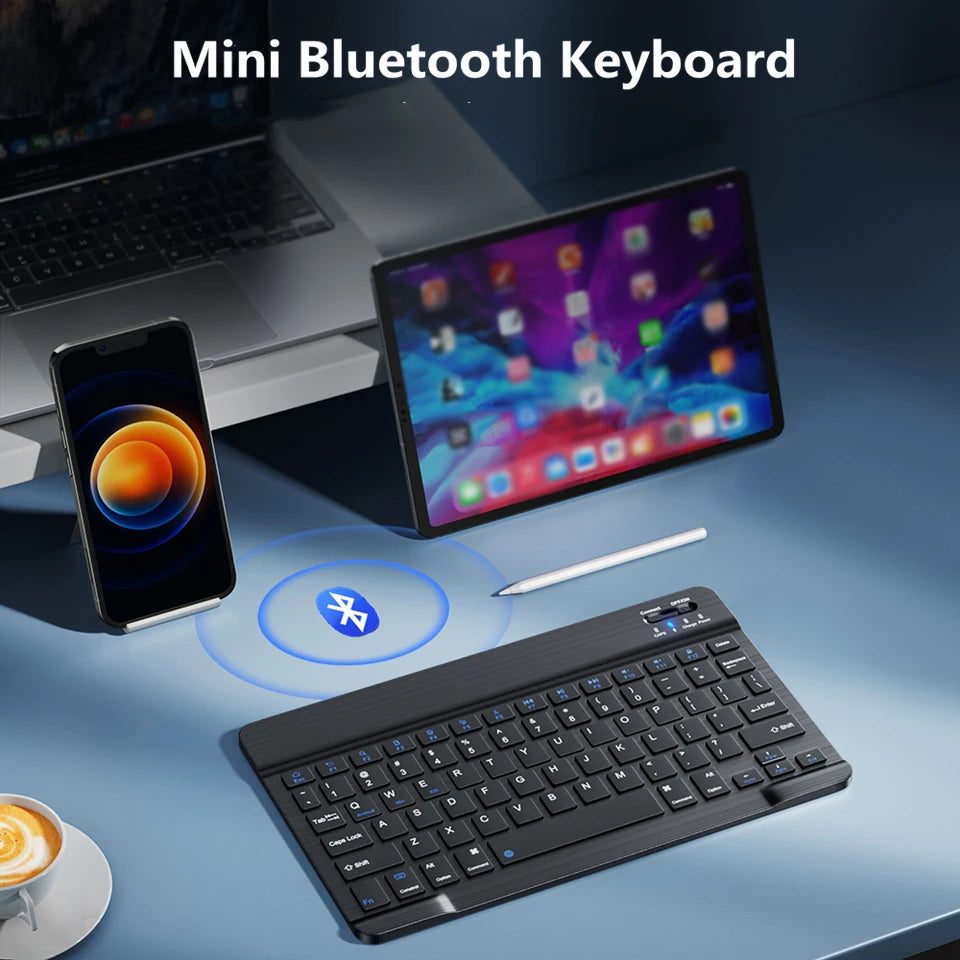 Teclado Mini Bluetooth Inalámbrico y Recargable