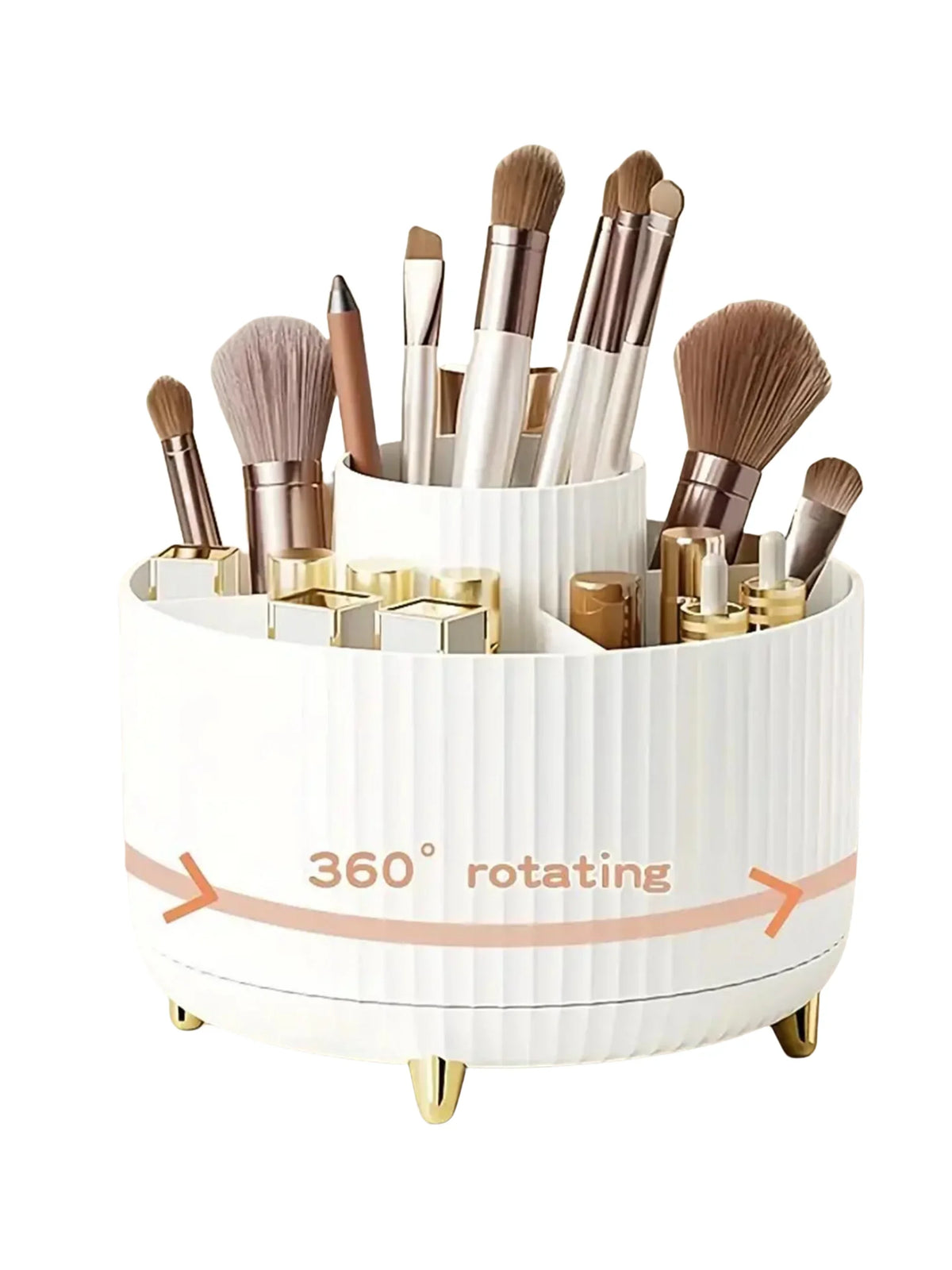 Organizador de Maquillaje Giratorio 360° - 5 Compartimentos