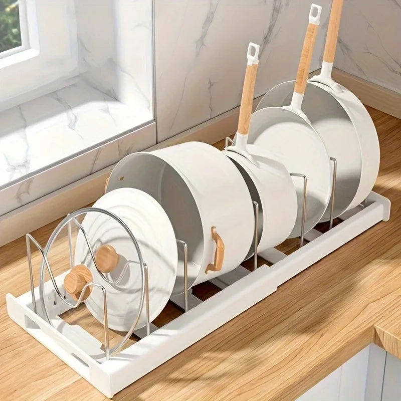 Organizador Expandible de Ollas para Gabinete de Cocina