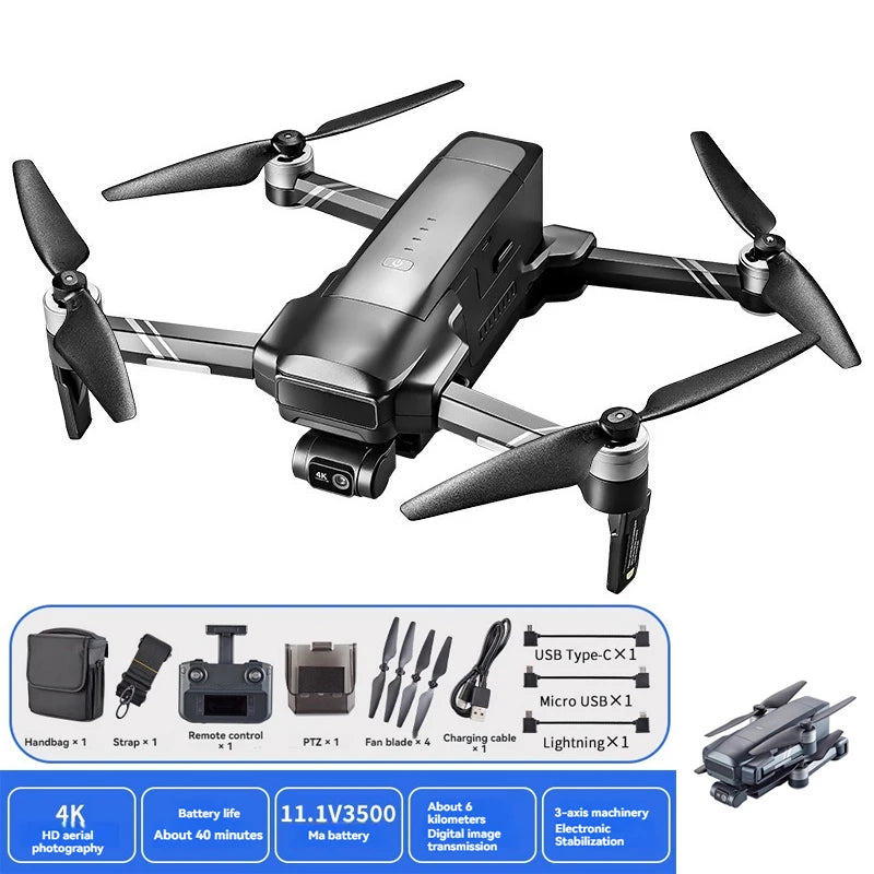 Dron Profesional F22 S3 Pro con Cámara 4K, GPS y Gimbal de 3 Ejes