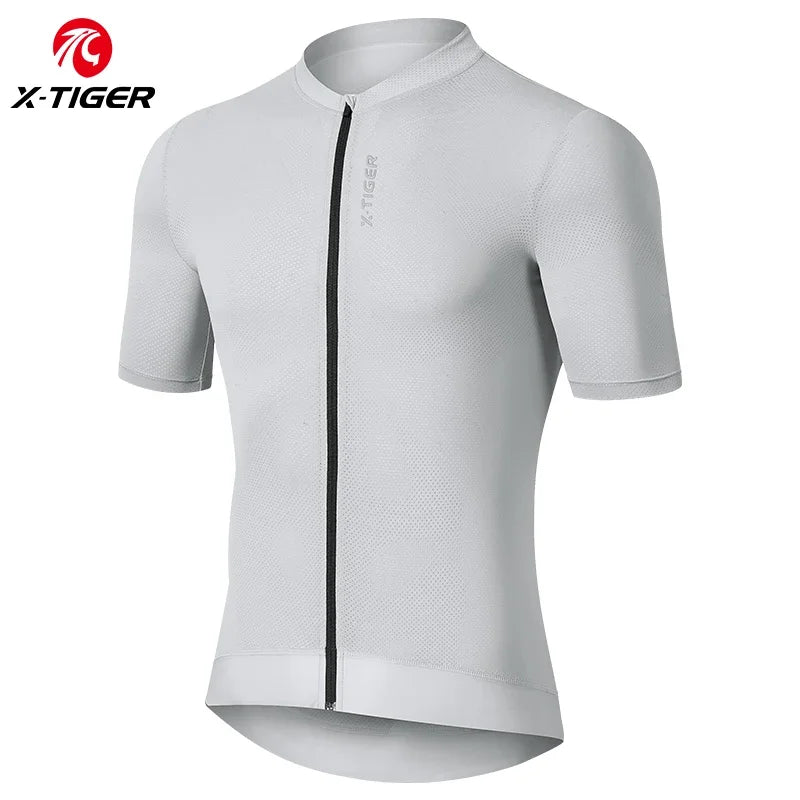 Jersey de Ciclismo X-TIGER, Transpirable, Manga Corta