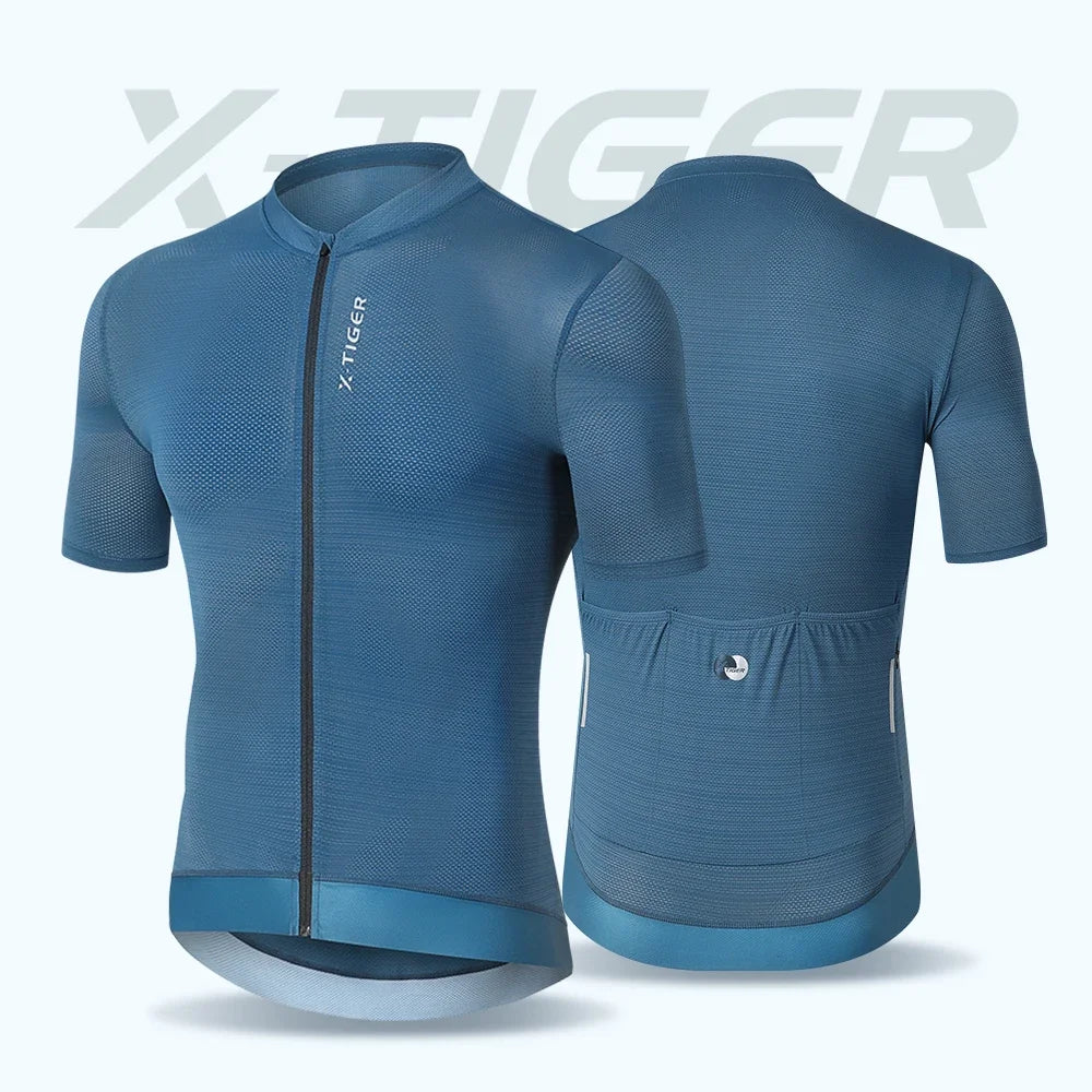 Jersey de Ciclismo X-TIGER, Transpirable, Manga Corta
