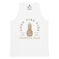 Polera Sin Mangas Premium Estampado Piña Vintage