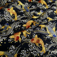Tela de Algodón Estilo Japonés, Serie Estampado Koi