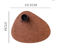 Mantel Individual de Cuero Impermeable con Aislación Térmica