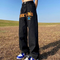 Jeans Anchos Estilo Retro Hip-Hop para Hombre