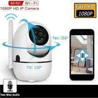 Cámara de Seguridad WiFi 1080P para Interior, Visión Nocturna
