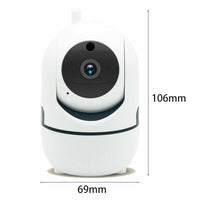 Cámara de Seguridad WiFi 1080P para Interior, Visión Nocturna