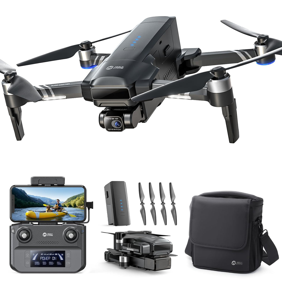 Drone Holy Stone HS600 con Gimbal 2 Ejes, Cámara 4K y GPS