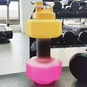 Botella de Agua Deportiva con Forma de Mancuerna, Gran Capacidad